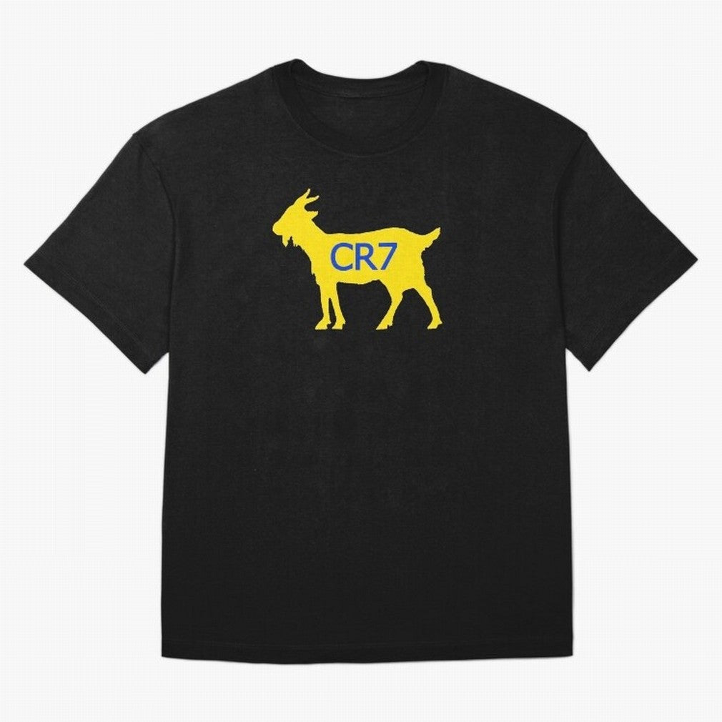 CR7 GOAT Yellow Al Nassr Oversized T-Shirt Join the Global Buzz around Global Football Passion for FIFA World Cup 2026 Group Stage, Celebrating Messi, Neymar and Mbappe, England and Germany, Stadium Chants, National Pride, Trophy Dreams and