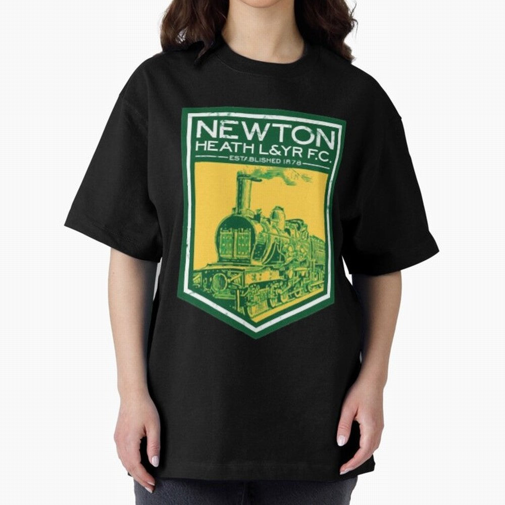 Manchester United Newton Heath 1878 Oversized T-Shirt Celebrate National Team Dreams in Global Football Passion for FIFA World Cup 2026 Group Stage, Made for Messi, Neymar and Mbappe, Brazil, Portugal and Argentina, Retro Football Energy, Iconic