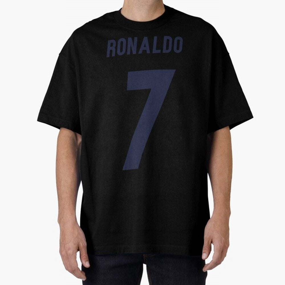 Cristiano Ronaldo 7 Oversized T-Shirt Celebrate Supporters United by the FIFA World Cup 2026 Group Stage Journey through Haaland and Mbappe Highlights, Spain Pride, Soccer Culture, Superstar Moments, National Team Dreams and Competitive Fire; Ideal