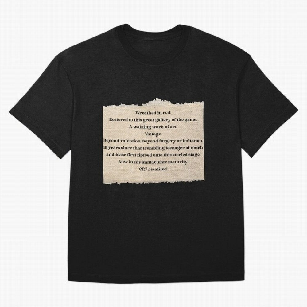 Cristiano Ronaldo Peter Drury Oversized T-Shirt Unlock Match Day Hype around FIFA World Cup 2026, Cristiano Ronaldo, Haaland and CR7, Argentina and Brazil, Classic Soccer Heritage, Championship Pressure, Fan Loyalty and International Pride; Created