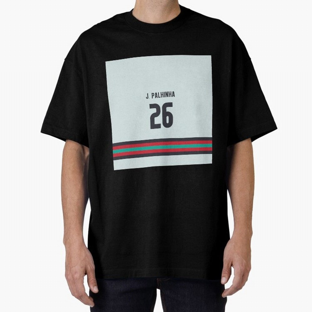 Palhinha Portugal Away Oversized T-Shirt Celebrate Soccer Greatness during FIFA World Cup 2026 Group Stage for Fans of Haaland and France and Portugal, Bringing Sports Nostalgia, International Competition, Famous Players and Unforgettable