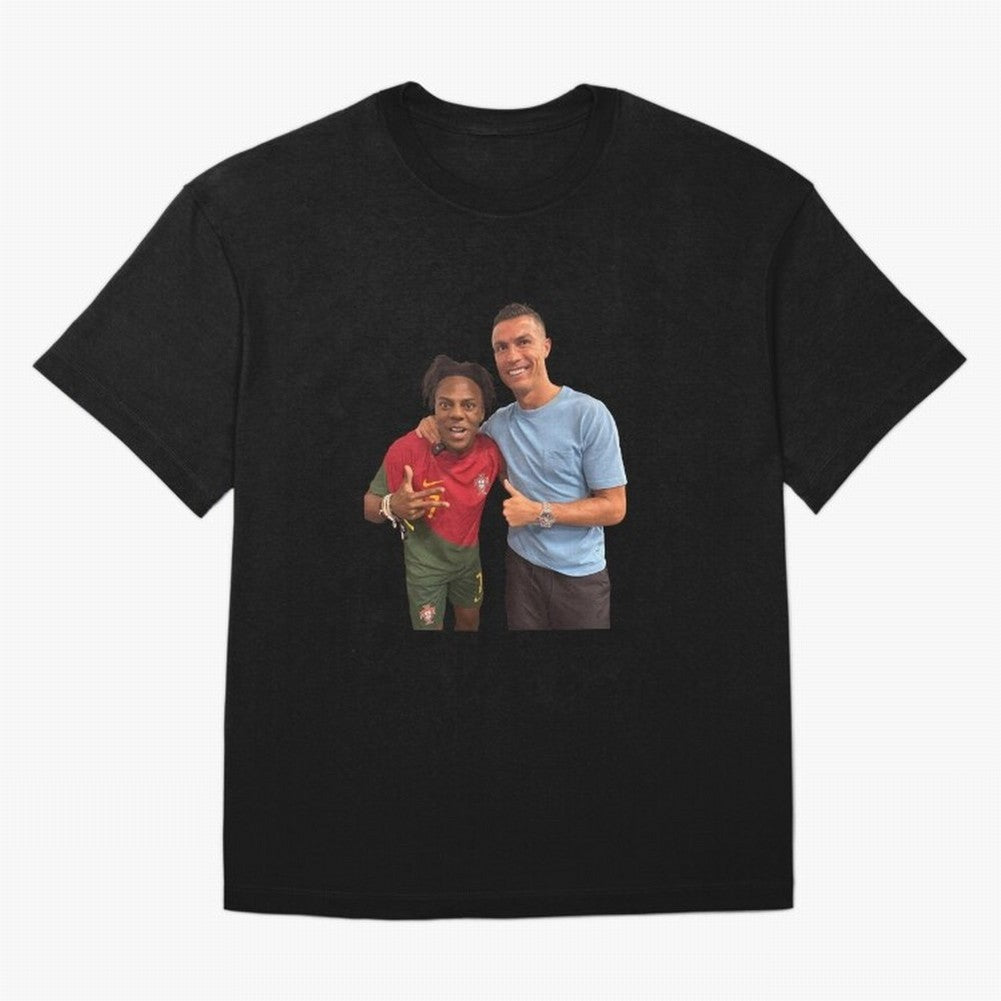 ISHOWSPEED MET RONALDO Oversized T-Shirt Showcase FIFA World Cup 2026 Centered on Cristiano Ronaldo, Argentina and Brazil Energy, Classic Soccer Heritage, Championship Pressure, Fan Loyalty and International Pride; Perfect for People Who Love