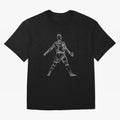 CR7 Cristiano Ronaldo Signature Celebration Siuuuuu Line Art White Oversized T-Shirt Show Match Day Excitement for FIFA World Cup 2026 Group Stage for Fans of Messi, CR7 and Mbappe and Brazil, Bringing Football Festival Excitement, Trophy