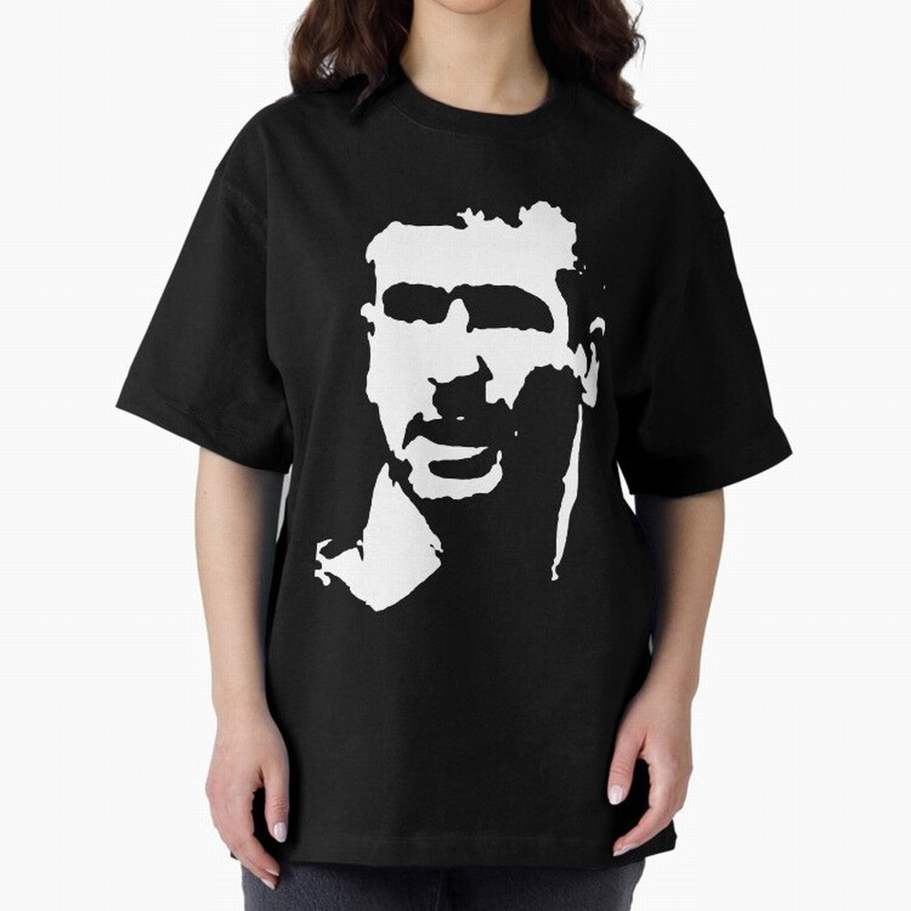 Eric Cantona Manchester Football Legend Oversized T-Shirt Make Every Kick Count in the FIFA World Cup 2026 USA Canada Mexico Journey through Haaland and Mbappe Highlights, Portugal, Spain and Germany Pride, Classic Soccer Heritage, Championship