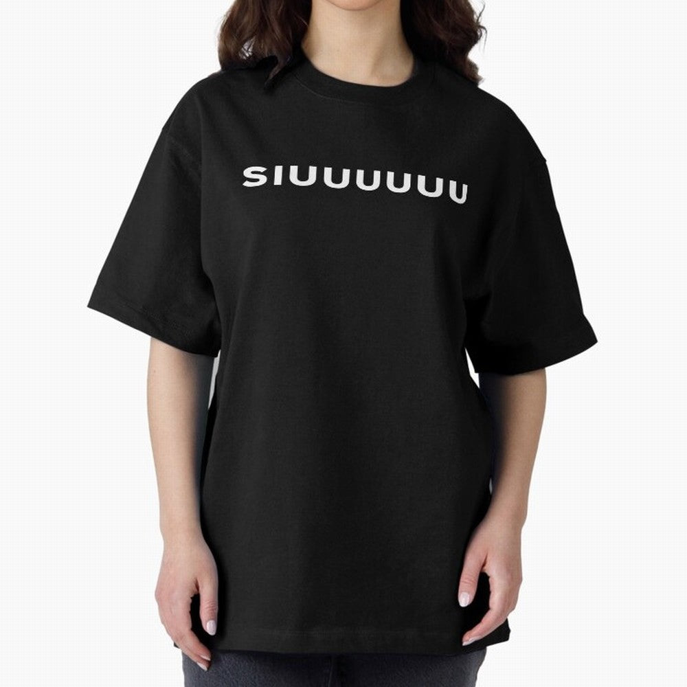 Siuuu Oversized T-Shirt Mark FIFA World Cup 2026 Spirit, Capturing Argentina, Mbappe and Neymar, Global Supporter Spirit, Legendary Goals, National Colors and Tournament Celebration; Ideal for Passionate Fans Who Love Underdog Stories, Superstar