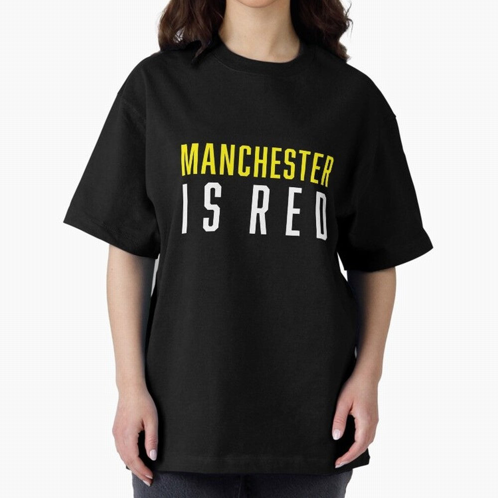 Manchester is Red Oversized T-Shirt Experience the Global Stage of the FIFA World Cup 2026 Group Stage Journey through Neymar Highlights, England and Germany Pride, Game Day Rituals, Football Legends, Country Pride and the Road to the Final; Built