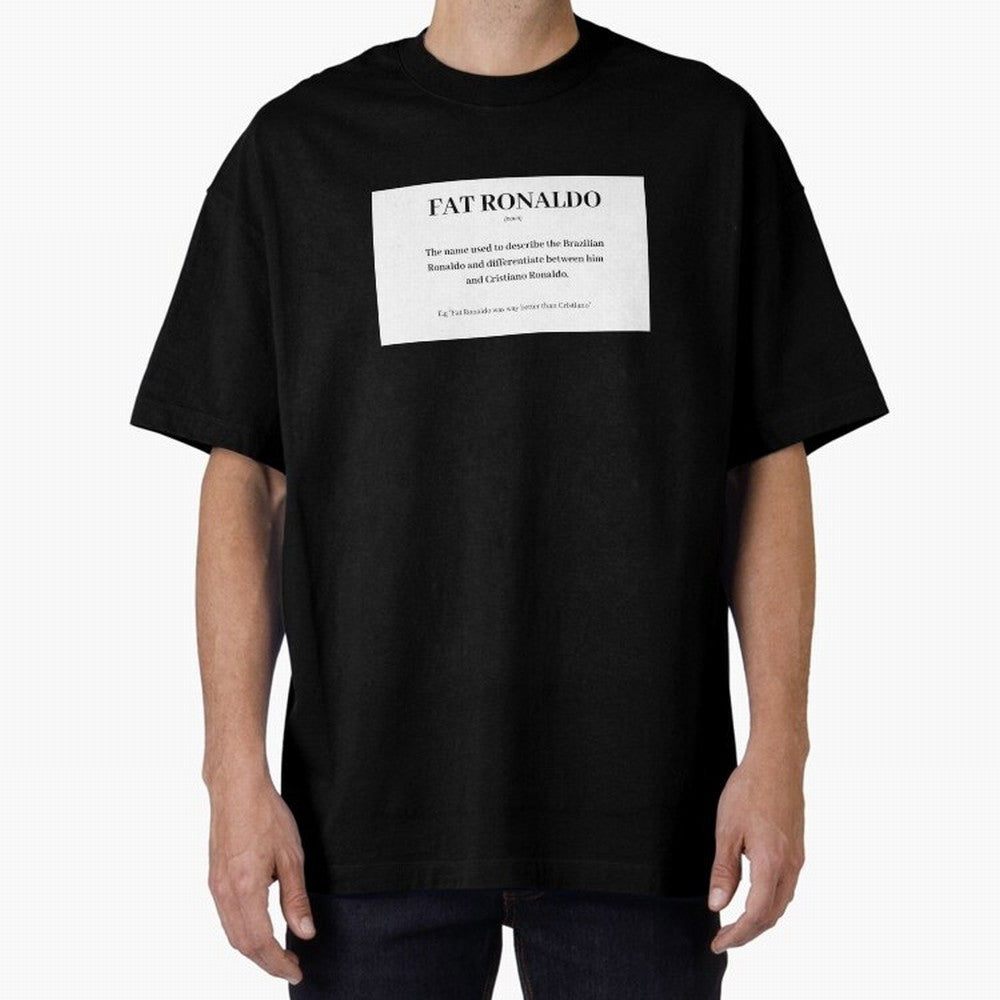 FAT RONALDO Oversized T-Shirt Cheer through Every Moment of FIFA World Cup 2026 USA Canada Mexico Spirit, Highlighting Portugal, Mbappe, Retro Football Energy, Iconic Rivalries, Trophy Chase Drama and Stadium Atmosphere; Made for Collectors Who