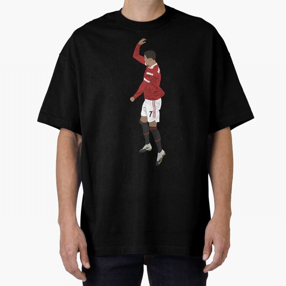 Cristiano Ronaldo Pirouette Siuuuu Goal Celebration Oversized T-Shirt Show Up for the Glory of FIFA World Cup 2026 USA Canada Mexico Connected to Messi, Neymar and Mbappe, Spain and Netherlands Energy, Classic Soccer Heritage, Championship