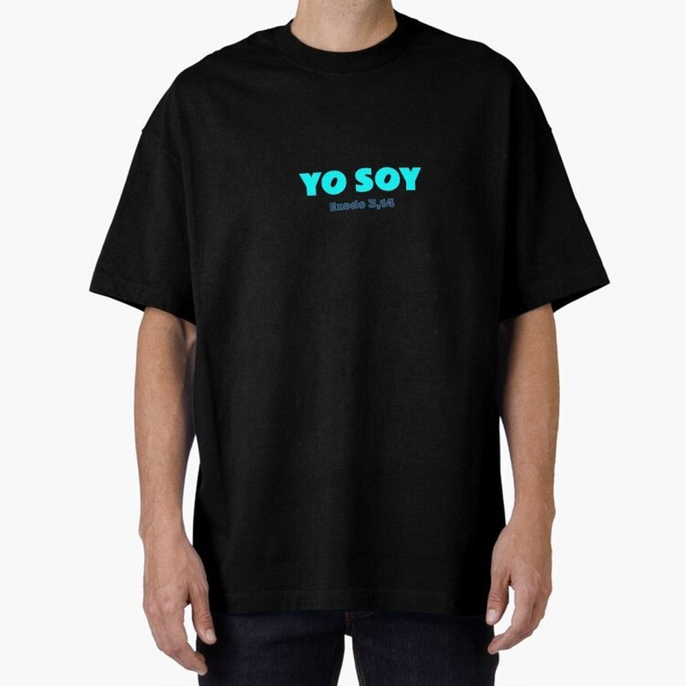Yo soy ¨C Exodus 3,14 Oversized T-Shirt Bring Bold Fan Energy to Global Football Passion for FIFA World Cup 2026 Group Stage, Inspired by Neymar, Haaland and Cristiano Ronaldo, England, Worldwide Fan Energy, Dramatic Goals, Stadium Lights and