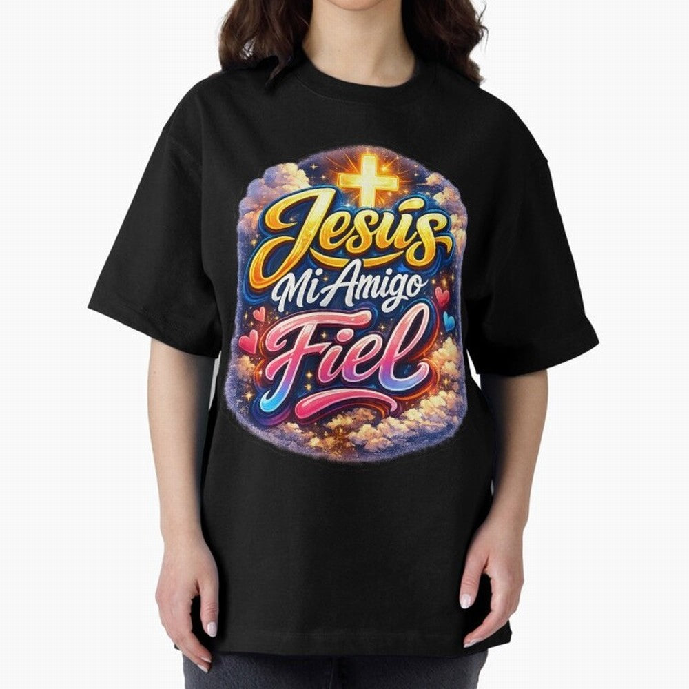 Jesus my faithful friend Oversized T-Shirt Bring FIFA World Cup 2026 USA Canada Mexico for Fans of CR7 and Messi and Argentina, Bringing Championship Spirit, Famous Goals, Roaring Crowds and International Football Unity; Created for Match Day