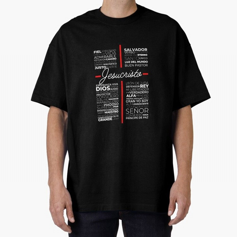 Jesus Christian Cristiano Espanol Oversized T-Shirt Bring World Football Passion into the FIFA World Cup 2026 USA Canada Mexico Journey through Mbappe and Neymar Highlights, England Pride, Champion Mindset, Group Stage Buzz, Knockout Tension and