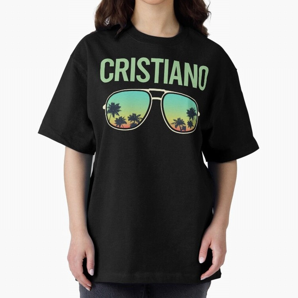 Cool Glasses Cristiano Oversized T-Shirt Make Your Look Match FIFA World Cup 2026 Group Stage Inspired by Mbappe and Neymar, Argentina and Brazil Energy, Soccer Culture, Superstar Moments, National Team Dreams and Competitive Fire; Made for Die