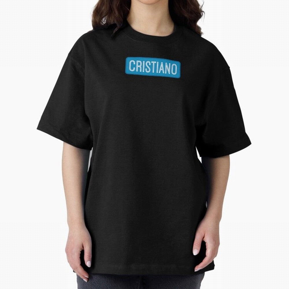 Cristiano Name Oversized T-Shirt Show Championship Spirit for the FIFA World Cup 2026 USA Canada Mexico Journey through Mbappe and Neymar Highlights, France Pride, Game Day Rituals, Football Legends, Country Pride and the Road to the Final; Great