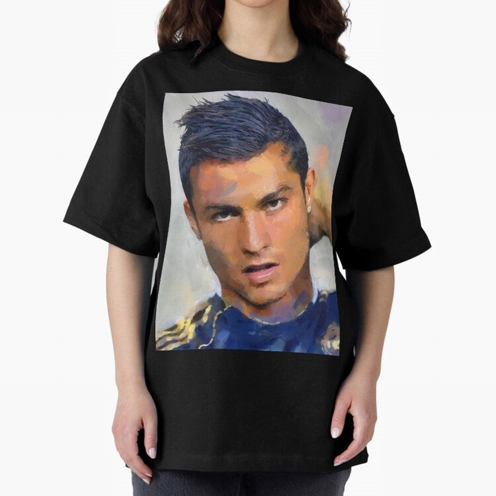 Cristiano Oversized T-Shirt Treasure FIFA World Cup 2026 USA Canada Mexico Celebrating CR7 and Messi, France Energy, Stadium Chants, National Pride, Trophy Dreams and Unforgettable Football Memories; Perfect for People Who Love Argentina, Brazil,