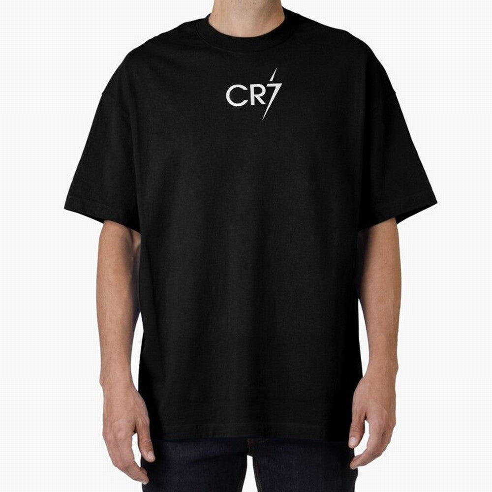 CR7 Oversized T-Shirt Follow the Final Road of Global Football Passion for FIFA World Cup 2026 USA Canada Mexico, Driven by Cristiano Ronaldo, Haaland and CR7, Brazil, Vintage Soccer Flavor, Modern Football Stars, National Flags and Final Night