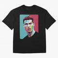 Cristiano Ronaldo 7 Pop Art Portrait Oversized T-Shirt Feel the Heartbeat of the FIFA World Cup 2026 Group Stage Journey through Messi and Cristiano Ronaldo Highlights, Argentina Pride, Football Passion, Legendary Performances, Festival Vibes and