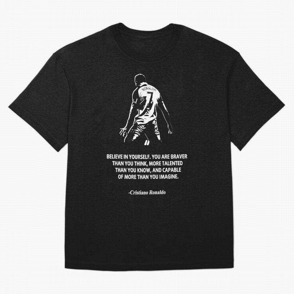 Cristiano Ronaldo Quotes Oversized T-Shirt Bring a Champion Mindset to FIFA World Cup 2026 Spirit, Connected to Netherlands, Messi, Stadium Memories, Football Loyalty, International Chants and Championship Tradition; Ideal for Fans Who Follow