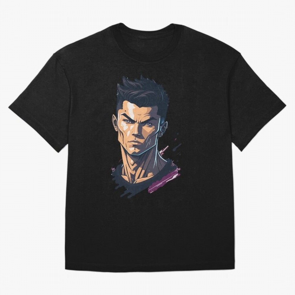 Cristiano Ronaldo Anime Style Oversized T-Shirt Honor Champions and Dreams in FIFA World Cup 2026 USA Canada Mexico Spirit, Highlighting Argentina, France and Brazil, Messi, Neymar and Mbappe, Stadium Chants, National Pride, Trophy Dreams and