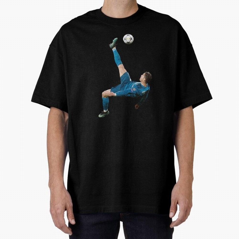 freestyle over head kick Oversized T-Shirt Turn Every Weekend Toward Match Day Hype around FIFA World Cup 2026 Group Stage, Mbappe and Neymar, France and Portugal, Vintage Soccer Flavor, Modern Football Stars, National Flags and Final Night