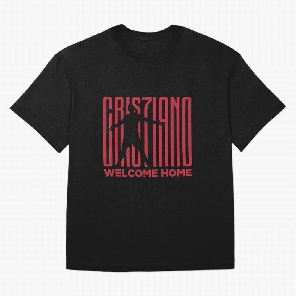 Welcome home Cristiano Ronaldo Oversized T-Shirt Cheer for Global Football Passion for FIFA World Cup 2026, Centered on Neymar, Haaland and Cristiano Ronaldo, Argentina and Brazil, Match Day Excitement, Supporter Culture, Golden Goals and Global