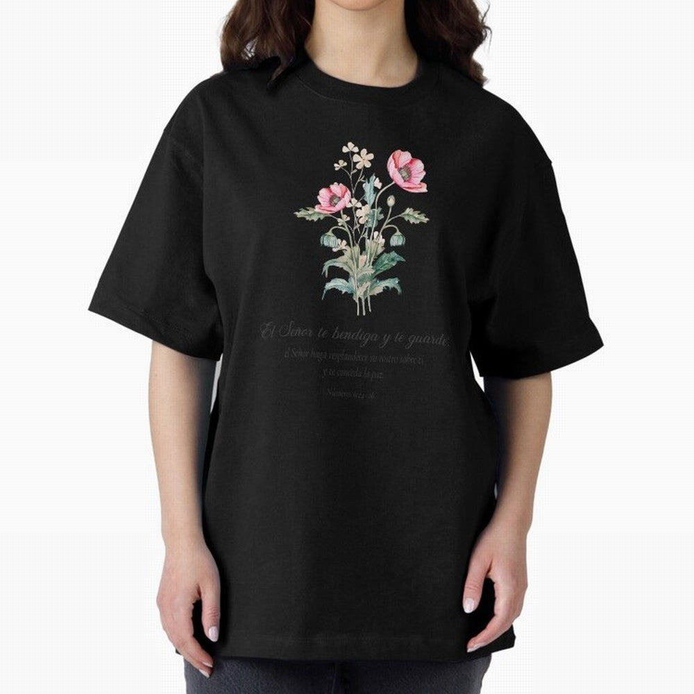 N¨²meros 6:24¨C26 ¨C El Se?or te bendiga y te guarde | Bendici¨®n B¨ªblica Floral | Regalo Cristiano Oversized T-Shirt Celebrate Golden Goal Energy in the FIFA World Cup 2026 Group Stage Journey through Cristiano Ronaldo, Haaland and CR7