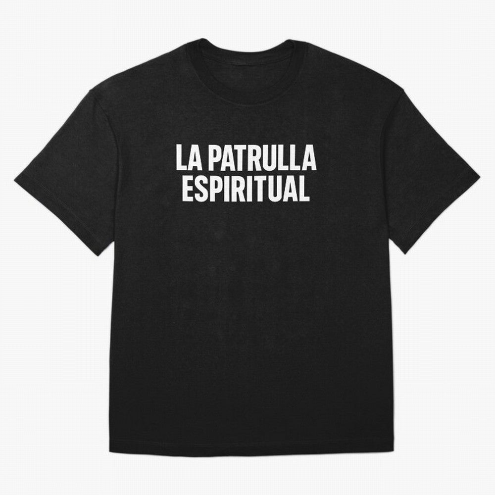 La Patrulla Espiritual, Spanish Faith Quote Gift, Christian Spiritual Humor Graphic Tee for Believers Latinos Oversized T-Shirt Feel the Roar of Match Day Hype around FIFA World Cup 2026, Messi, Neymar and Mbappe, England, France and Netherlands,