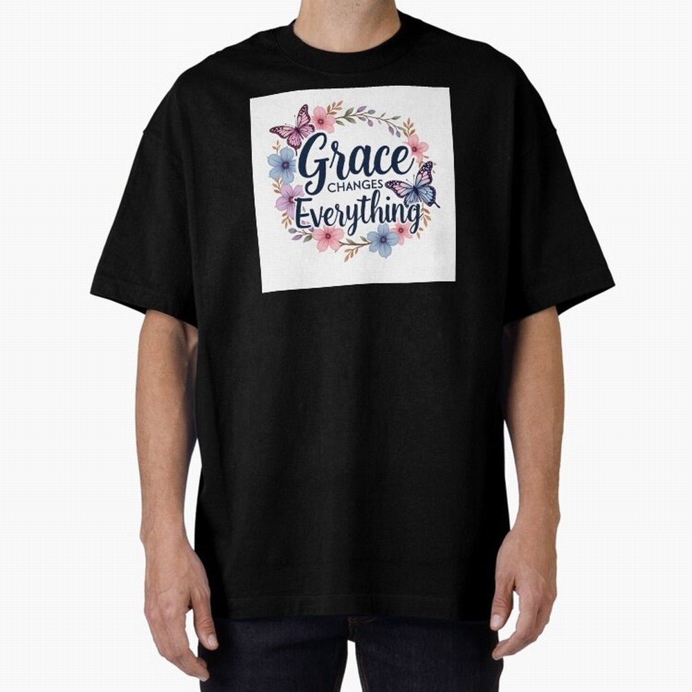 Grace Of God Changes Everything Oversized T-Shirt Follow the Road to FIFA World Cup 2026 Group Stage Spirit, Driven by Brazil, Portugal and Argentina, Neymar, Stadium Memories, Football Loyalty, International Chants and Championship Tradition; Made