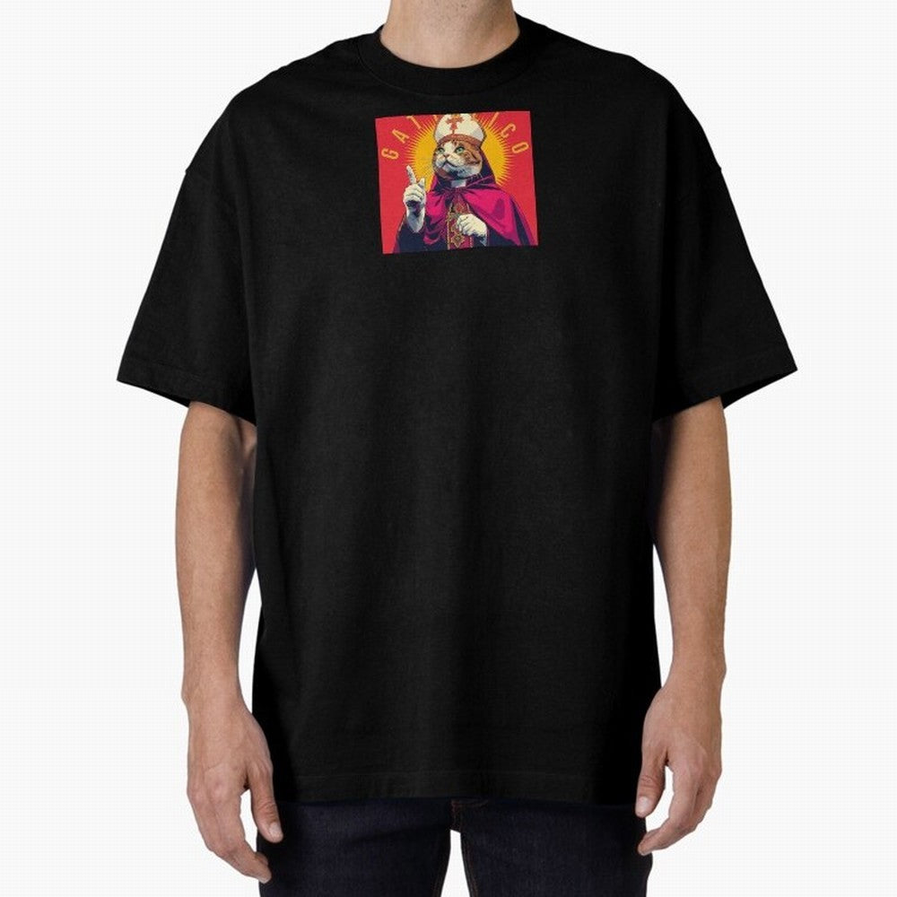 Gattolico Oversized T-Shirt Refresh FIFA World Cup 2026 USA Canada Mexico for Fans of CR7 and France and Portugal, Bringing Champion Mindset, Group Stage Buzz, Knockout Tension and Passionate Fan Culture; Ideal for Fans Who Follow Messi, Cristiano