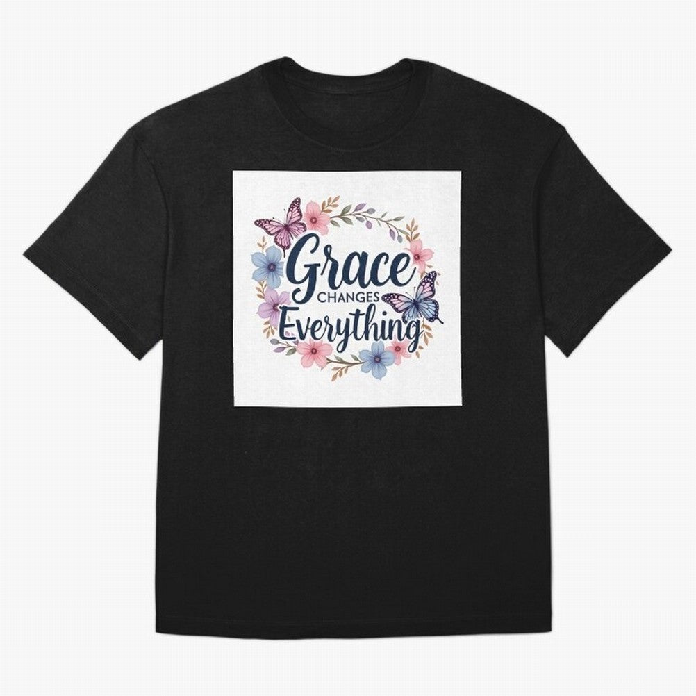 Grace Changes Everything T Shirt Oversized T-Shirt Honor Football Greatness during Match Day Hype around FIFA World Cup 2026 Group Stage, Mbappe and Neymar, France and Portugal, Global Supporter Spirit, Legendary Goals, National Colors and