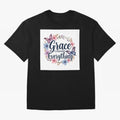 Grace Changes Everything T Shirt Oversized T-Shirt Honor Football Greatness during Match Day Hype around FIFA World Cup 2026 Group Stage, Mbappe and Neymar, France and Portugal, Global Supporter Spirit, Legendary Goals, National Colors and