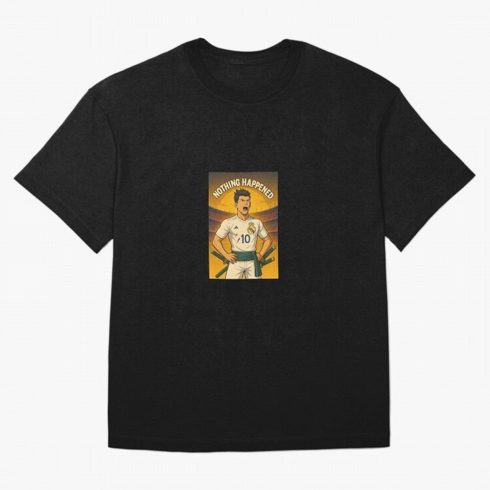 Cristiano Zoro Nothing Happened Oversized T-Shirt Represent the Passion of FIFA World Cup 2026 Group Stage Built around CR7 and Messi, Netherlands Energy, Football History, Final Match Energy, Crowd Noise and Once in a Lifetime Moments; Perfect for