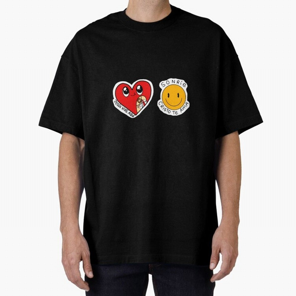 Jesus Vive Aqu Oversized T-Shirt Join the Global Buzz around Match Day Hype around FIFA World Cup 2026, Messi, Neymar and Mbappe, Portugal, Supporter Pride, Iconic Celebrations, Legendary Names and Global Match Day Energy; Perfect for Supporters