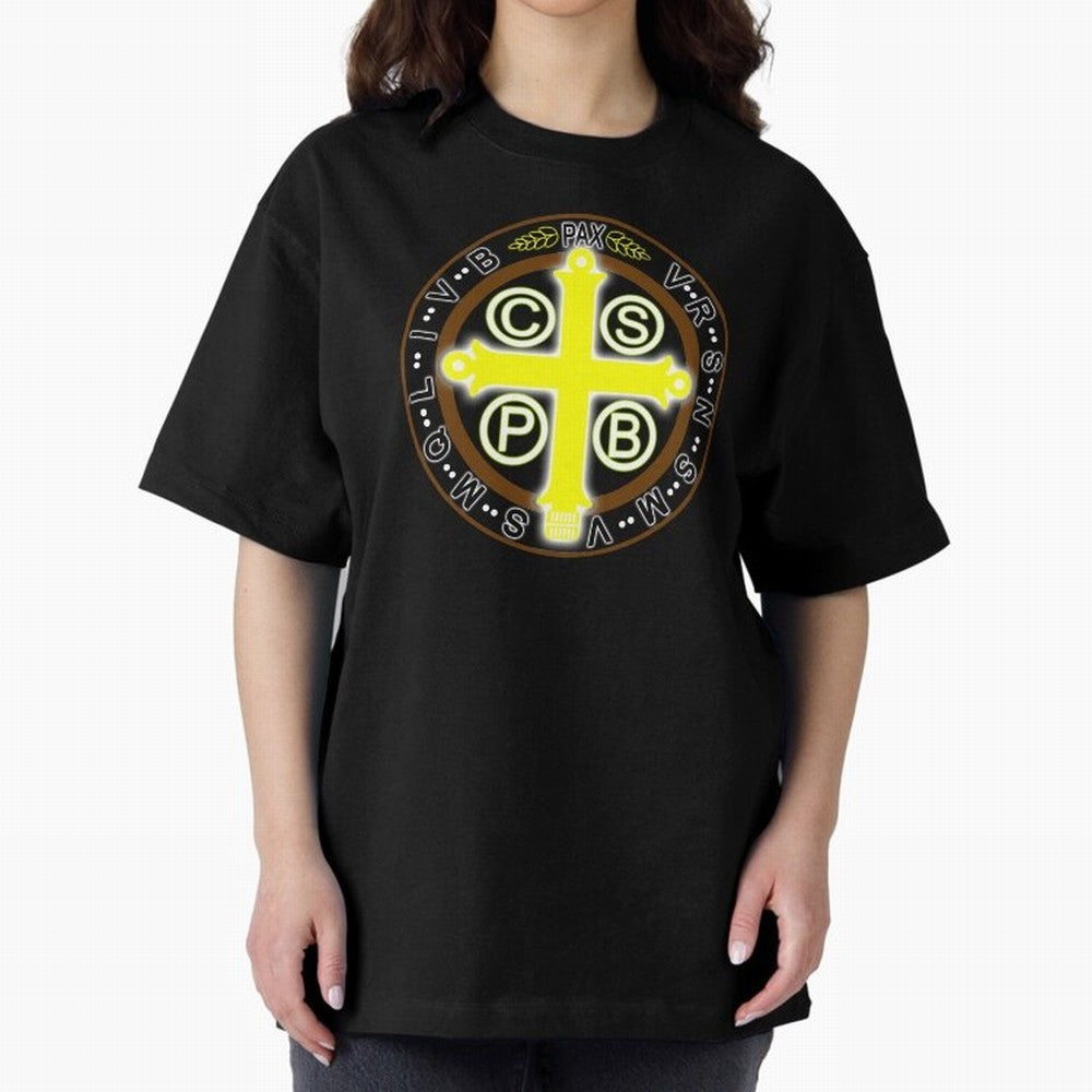 Medalla de San Benito Color Back Oversized T-Shirt Keep the Legacy of FIFA World Cup 2026 Group Stage Made for Mbappe, Argentina Energy, Worldwide Fan Energy, Dramatic Goals, Stadium Lights and Championship Celebrations; Built for Supporters