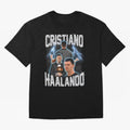 Cristiano Haalando Lightning Poster For Football Fans and Gift For Sports Lovers Oversized T-Shirt Create Match Day Hype around FIFA World Cup 2026 Group Stage, Neymar, Brazil, Portugal and Argentina, Retro Football Energy, Iconic Rivalries, Trophy