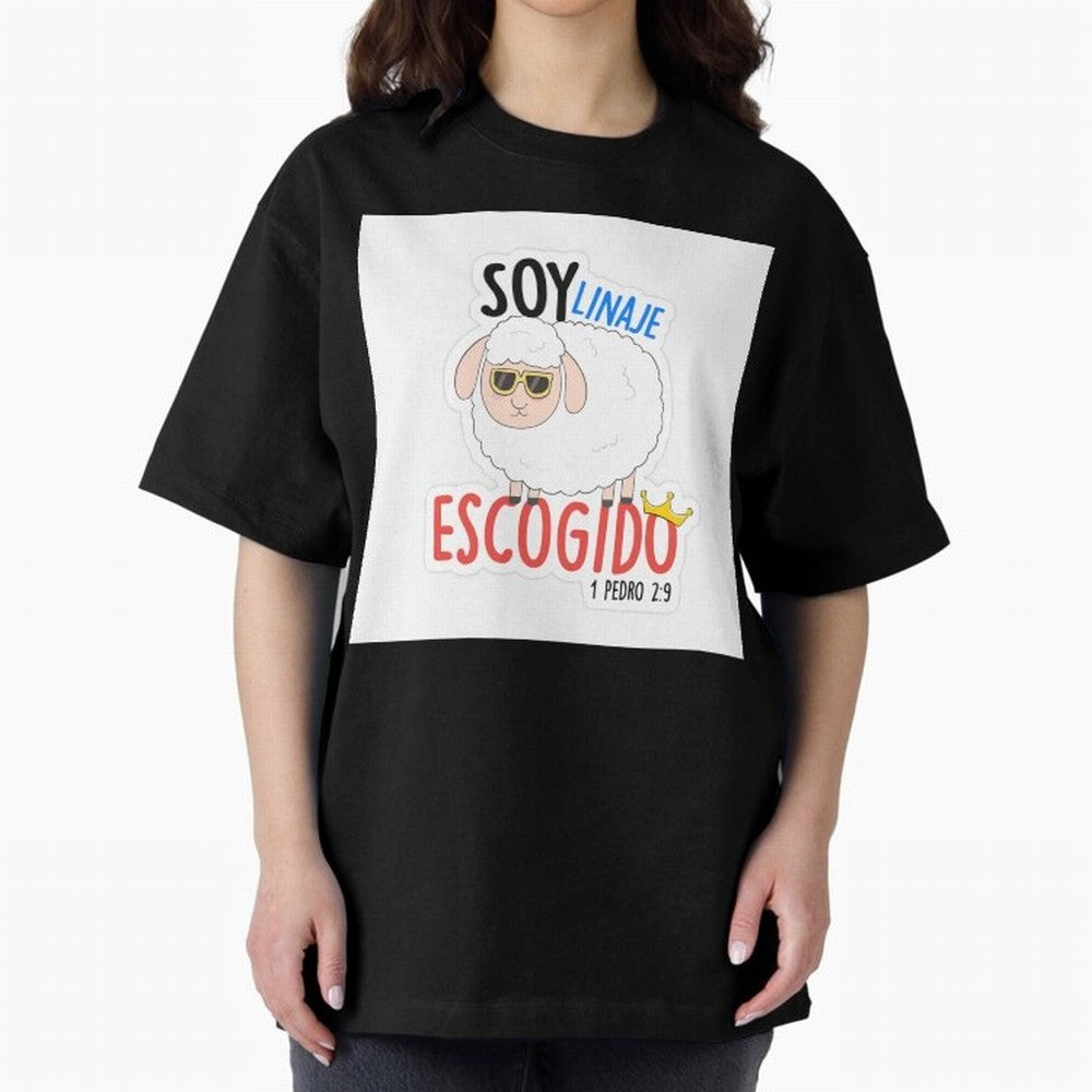 Soy Linaje Escogido - Sticker Cristiano Oversized T-Shirt Relive the Noise and Pride of FIFA World Cup 2026 Group Stage for Fans of Messi, Neymar and Mbappe and England, France and Netherlands, Bringing Worldwide Fan Energy, Dramatic Goals, Stadium