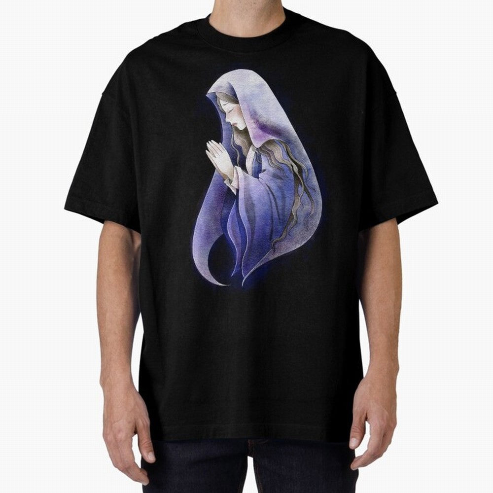 Holy Mary, Mother of God Oversized T-Shirt Celebrate Every Goal in FIFA World Cup 2026 Capturing Mbappe, Portugal, Spain and Germany Energy, Soccer Culture, Superstar Moments, National Team Dreams and Competitive Fire; Perfect for People Who Love