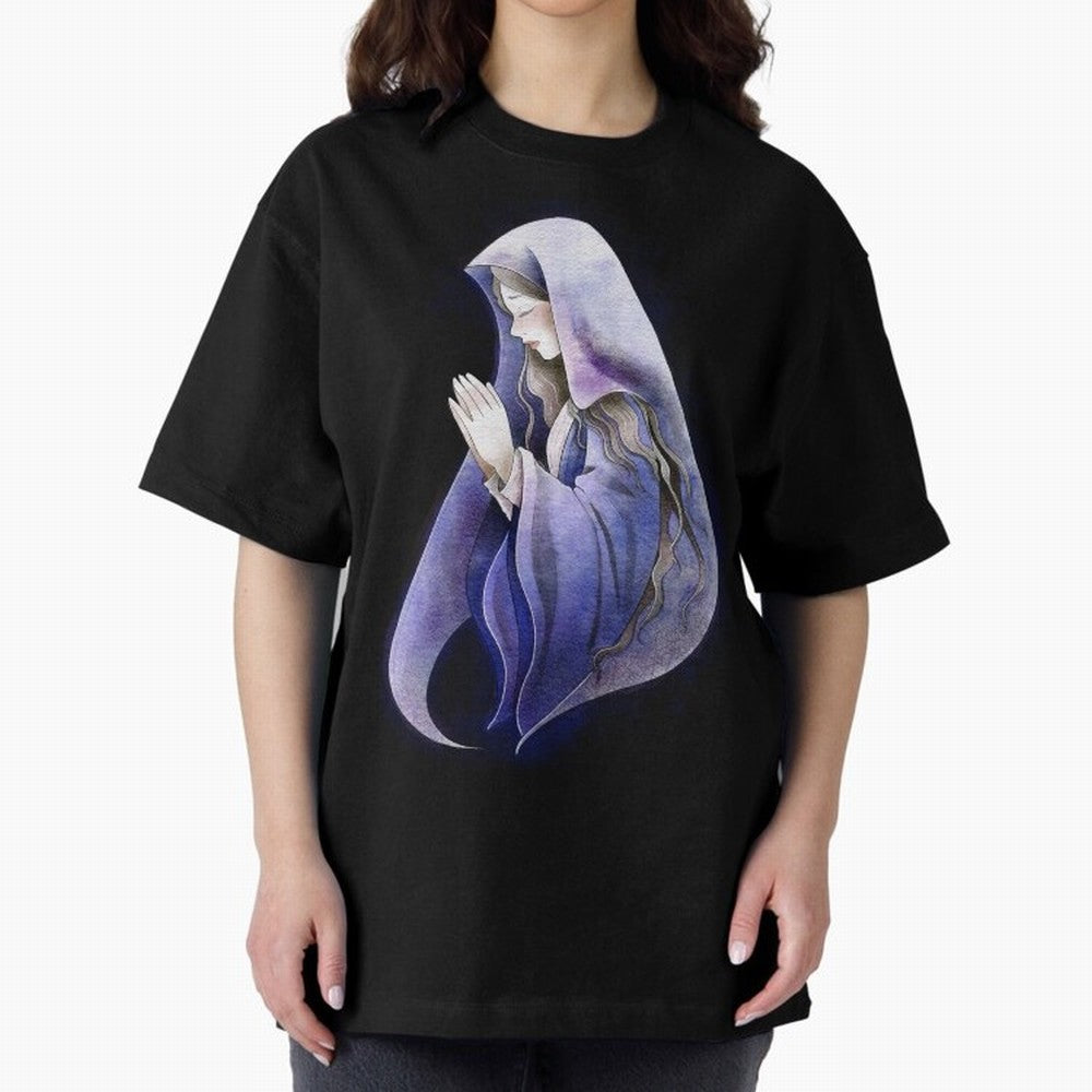 Holy Mary, Mother of God Oversized T-Shirt Celebrate Every Goal in FIFA World Cup 2026 Capturing Mbappe, Portugal, Spain and Germany Energy, Soccer Culture, Superstar Moments, National Team Dreams and Competitive Fire; Perfect for People Who Love
