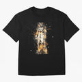 Ronaldo On Fire T Shirt Cristiano Cr7 Soccer S Jersey Men Madrid 7 Portugal Football Real White Kids Tee Mens Black Oversized T-Shirt Follow the Road to FIFA World Cup 2026 USA Canada Mexico for Fans of Messi, CR7 and Mbappe and Argentina, France