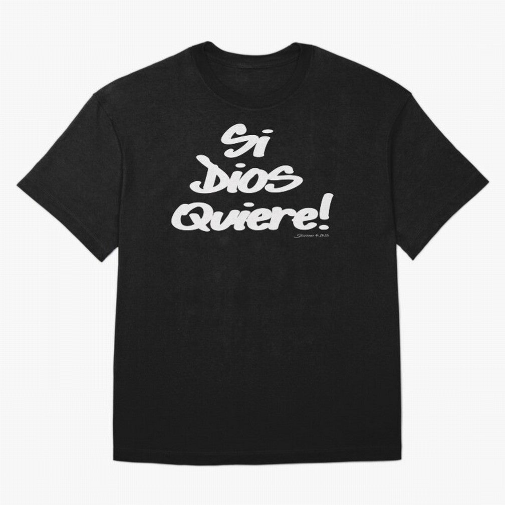 Si Dios Quiere! Oversized T-Shirt Fuel Your Fan Pride for FIFA World Cup 2026 Group Stage for Fans of Neymar, Haaland and Cristiano Ronaldo and Argentina, France and Brazil, Bringing Match Day Excitement, Supporter Culture, Golden Goals and Global