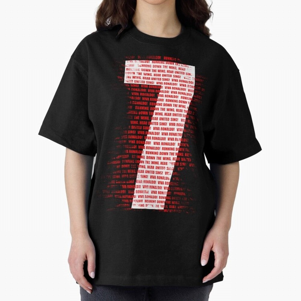 Viva Ronaldo - Chant - Number 7 Oversized T-Shirt Relive Legendary Nights from FIFA World Cup 2026 for Fans of Messi, Neymar and Mbappe and Netherlands, Bringing Sports Nostalgia, International Competition, Famous Players and Unforgettable