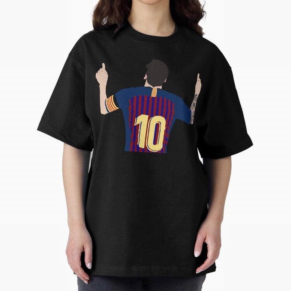 Lionel Messi Iconic Goal Celebration #o44 Oversized T-Shirt Bring Global Football Passion for FIFA World Cup 2026 Group Stage, Filled with CR7, Brazil, Supporter Pride, Iconic Celebrations, Legendary Names and Global Match Day Energy; Perfect for