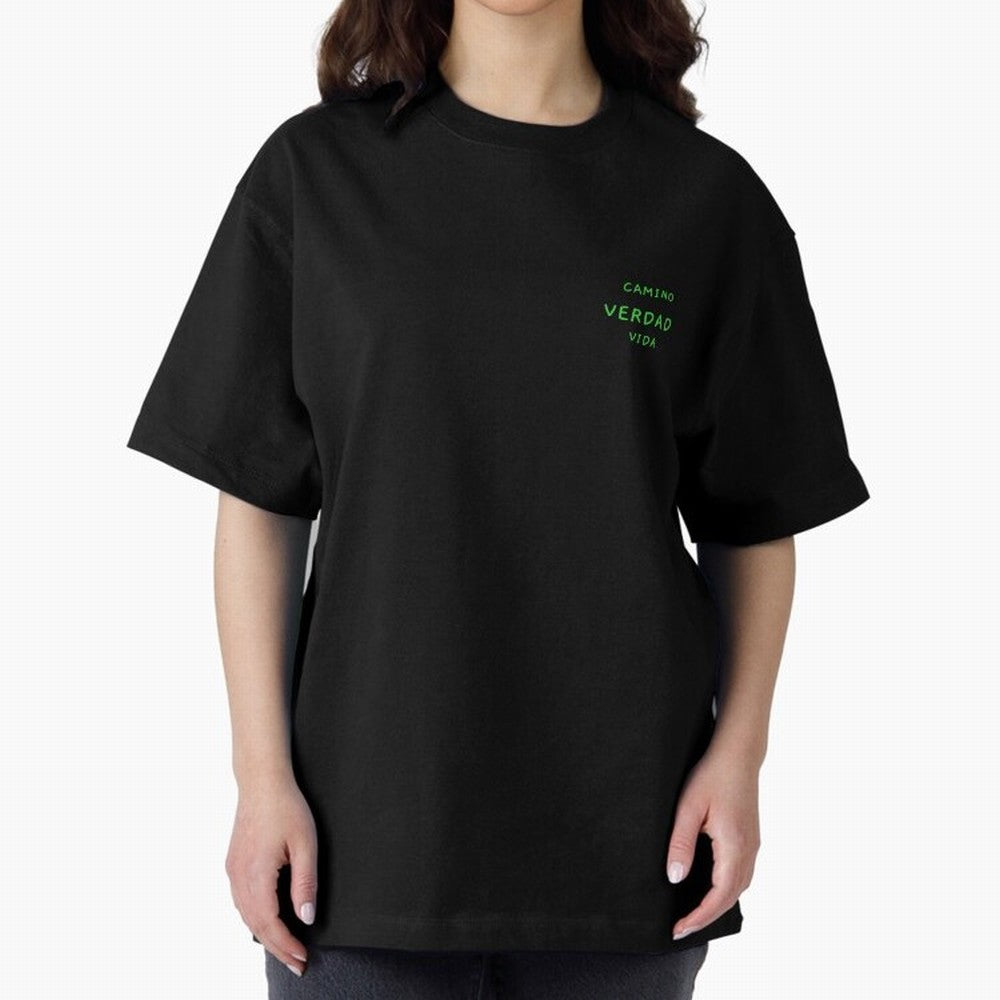 Camino ¨C Cita b¨ªblica cristiana Oversized T-Shirt Show Up for the Glory of FIFA World Cup 2026 for Fans of Messi and Cristiano Ronaldo and Brazil, Bringing Sports Nostalgia, International Competition, Famous Players and Unforgettable Victories;