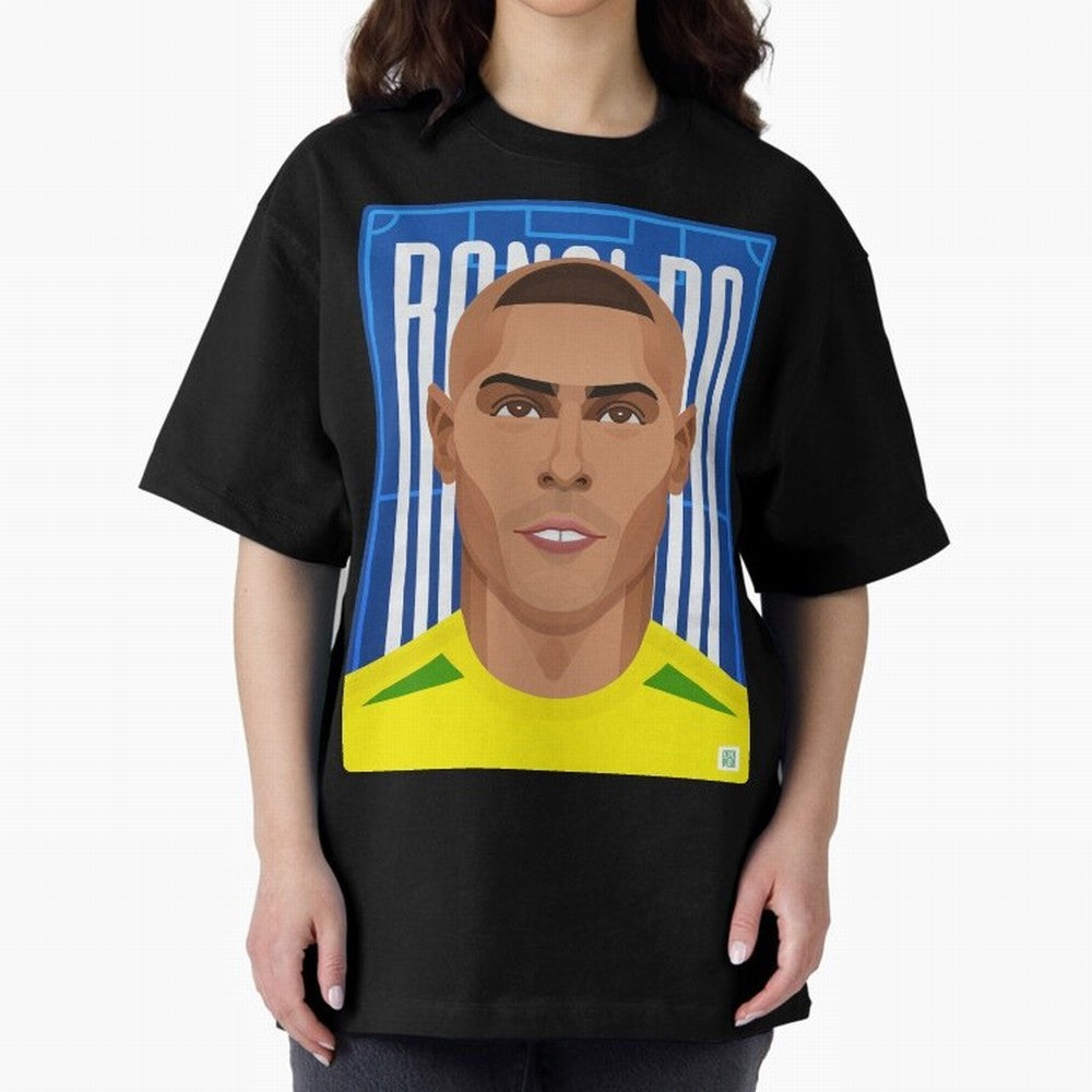 Ronaldo | The Phenomenon Oversized T-Shirt Celebrate the Biggest Stage of the FIFA World Cup 2026 Journey through Haaland and Mbappe Highlights, Portugal Pride, Goal Celebration Energy, Supporter Heritage, Football Icons and Worldwide Tournament