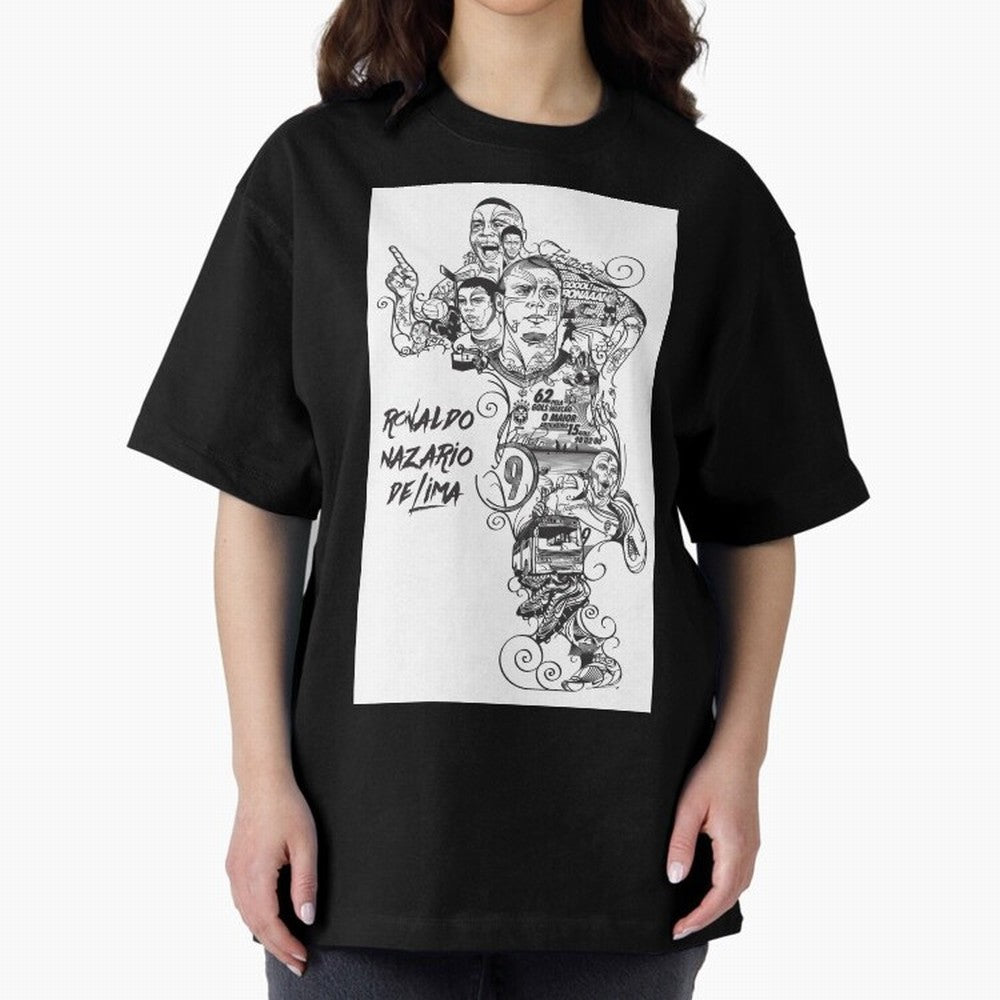 The R9 Era Oversized T-Shirt Enjoy the Biggest Football Party of FIFA World Cup 2026 USA Canada Mexico for Fans of Haaland and Mbappe and Brazil, Bringing Fan Favorite Moments, National Team Passion, Big Match Drama and Soccer History; Created for