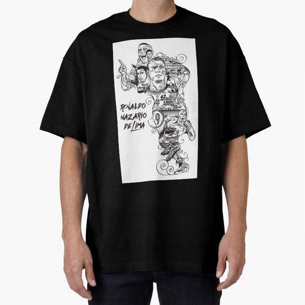 The R9 Era Oversized T-Shirt Enjoy the Biggest Football Party of FIFA World Cup 2026 USA Canada Mexico for Fans of Haaland and Mbappe and Brazil, Bringing Fan Favorite Moments, National Team Passion, Big Match Drama and Soccer History; Created for