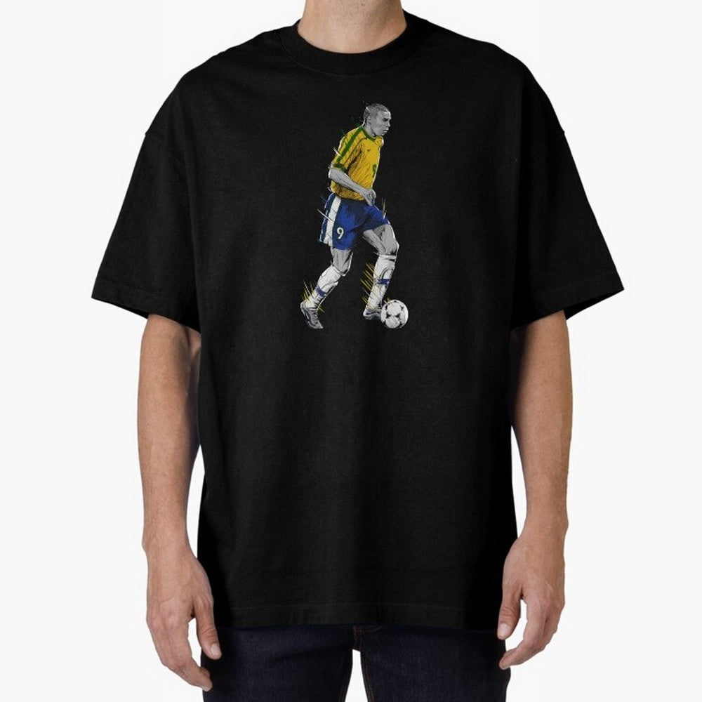 Ronaldo R9 Phenomenon Oversized T-Shirt Fuel FIFA World Cup 2026 USA Canada Mexico Spirit, Driven by Spain and Netherlands, Cristiano Ronaldo, Stadium Memories, Football Loyalty, International Chants and Championship Tradition; Great for Watch