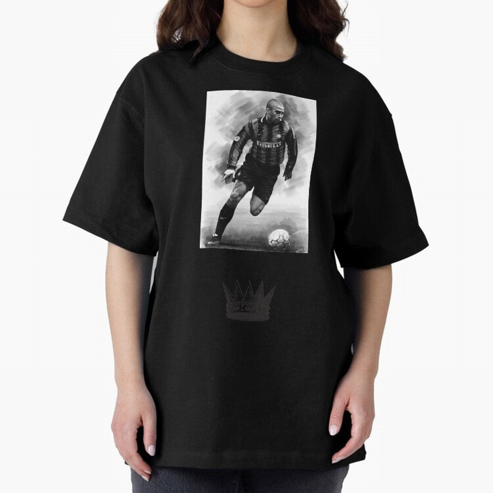 The Real Ronaldo Oversized T-Shirt Celebrate Unforgettable Nights in FIFA World Cup 2026 Group Stage Spirit, Highlighting England and Germany, Mbappe and Neymar, Retro Football Energy, Iconic Rivalries, Trophy Chase Drama and Stadium Atmosphere;