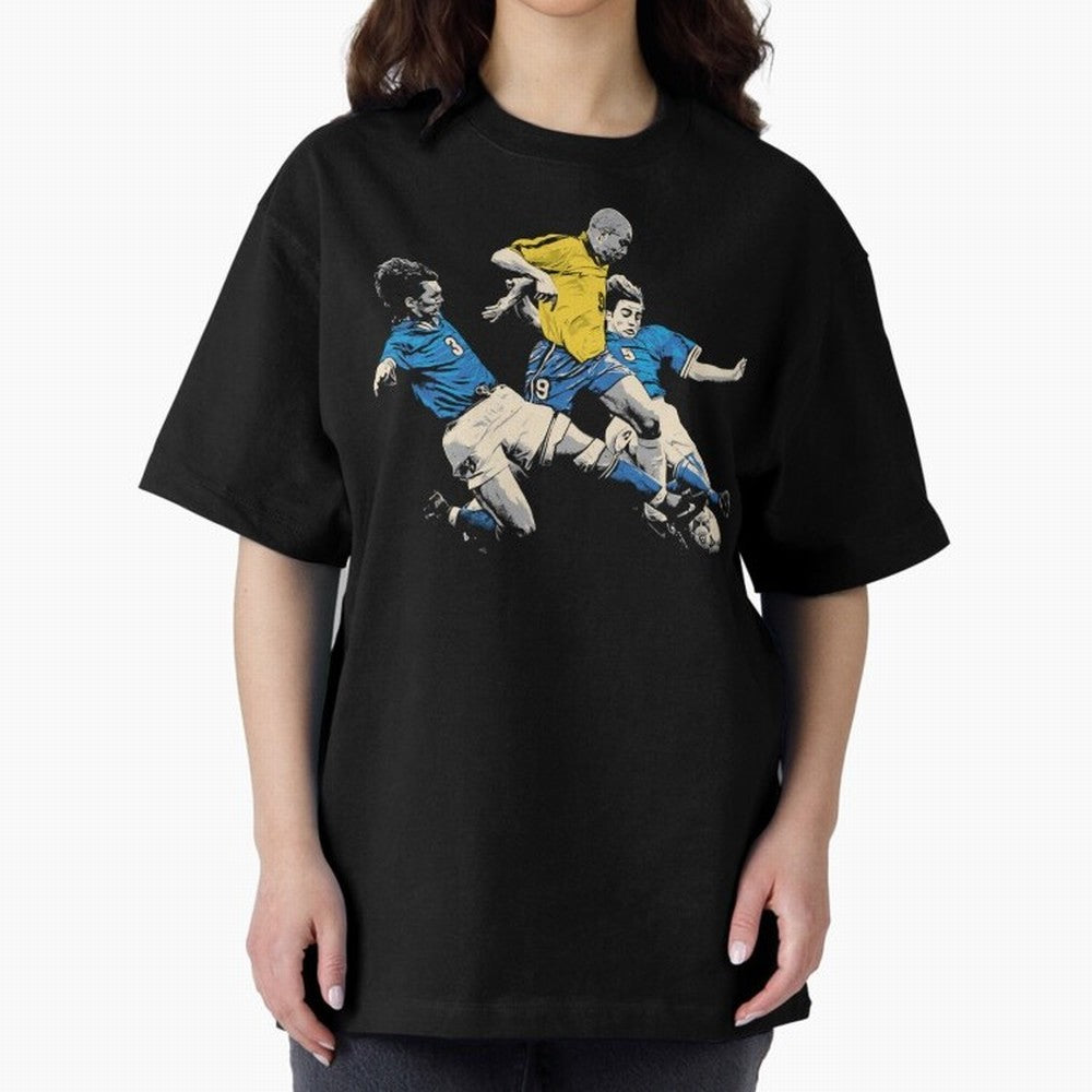 Ronaldo Nazario Oversized T-Shirt Make Memories around FIFA World Cup 2026 Group Stage for Fans of Haaland and Spain, Bringing Supporter Pride, Iconic Celebrations, Legendary Names and Global Match Day Energy; Perfect for Supporters Who Want Bold
