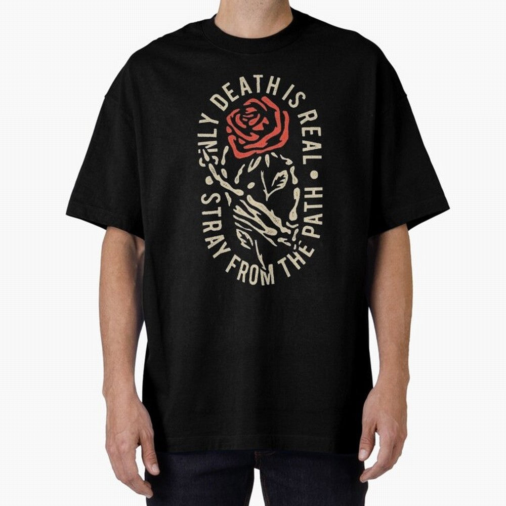 Stray from the path /only ddeath is real Oversized T-Shirt Live the Energy of FIFA World Cup 2026 Spirit, with France, Messi and Cristiano Ronaldo, Football Passion, Legendary Performances, Festival Vibes and Supporter Community; Ideal for Fans Who