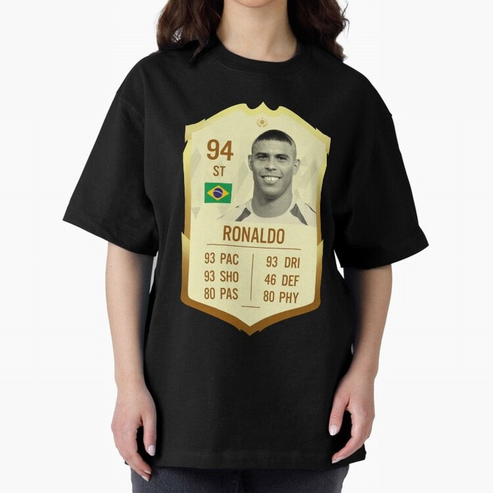 Ronaldo Ultimate Card Oversized T-Shirt Show Fan Pride Across the FIFA World Cup 2026 Journey through Messi Highlights, Argentina, France and Brazil Pride, Champion Mindset, Group Stage Buzz, Knockout Tension and Passionate Fan Culture; Made for